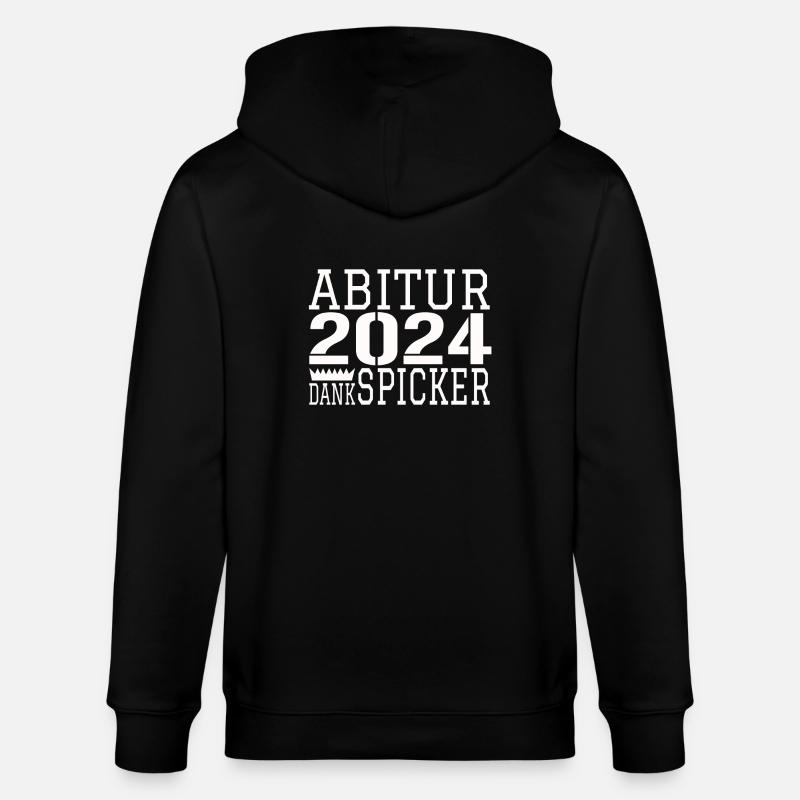 abitur spicker - Stanley/Stella Unisex Bio-Kapuzenjacke CULTIVATOR  - Schwarz