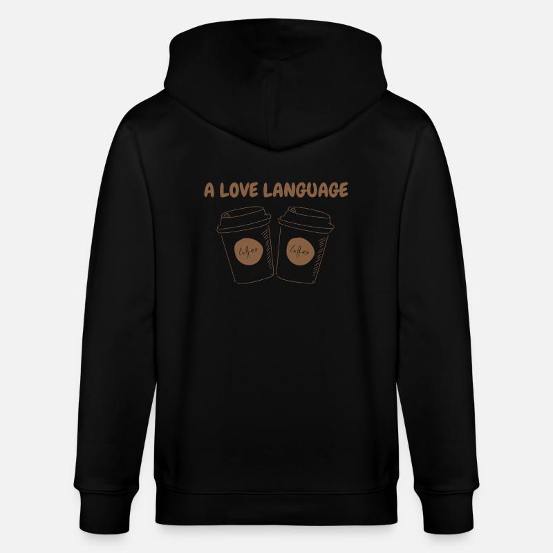 A LOVE LANGUAGE - Stanley/Stella Unisex Bio-Kapuzenjacke CULTIVATOR  - Schwarz