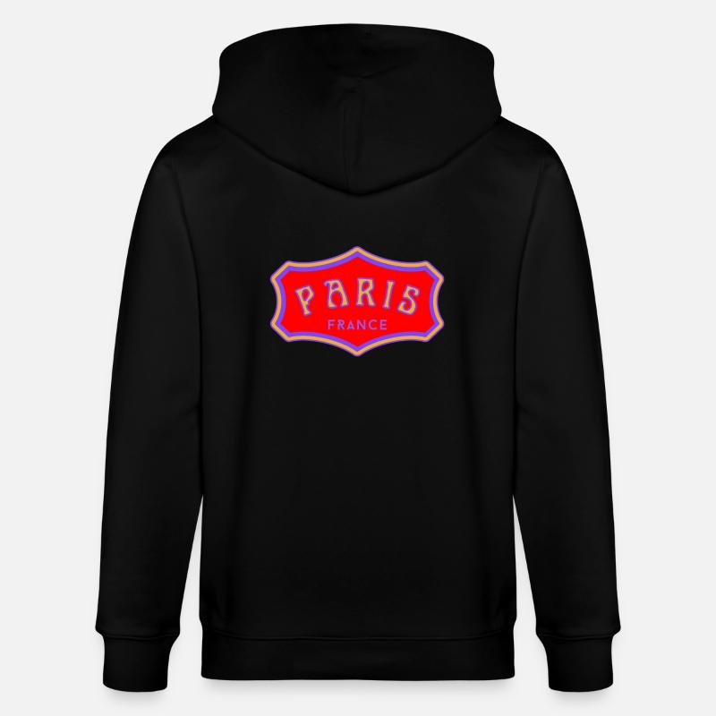 Paris - Stanley/Stella Unisex Bio-Kapuzenjacke CULTIVATOR  - Schwarz