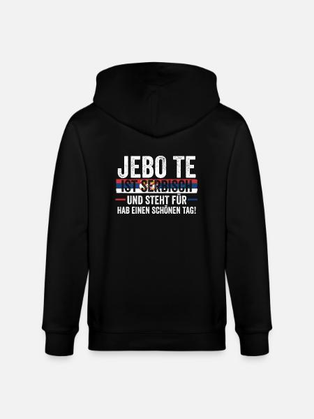 Serbe Serbe Serbie - Veste à capuche bio CULTIVATOR Stanley/Stella Unisexe - noir