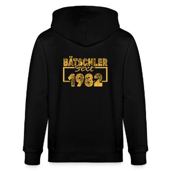 Baccalauréat 1982 - Veste à capuche bio CULTIVATOR Stanley/Stella Unisexe - noir - Dos - Anna (173cm)