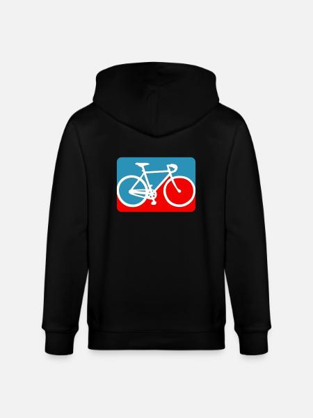 racing bicycle - Stanley/Stella CULTIVATOR Unisex Organic Hooded Jacket - black