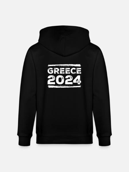 Greece 2024 Saying - Stanley/Stella CULTIVATOR Unisex Organic Hooded Jacket - black