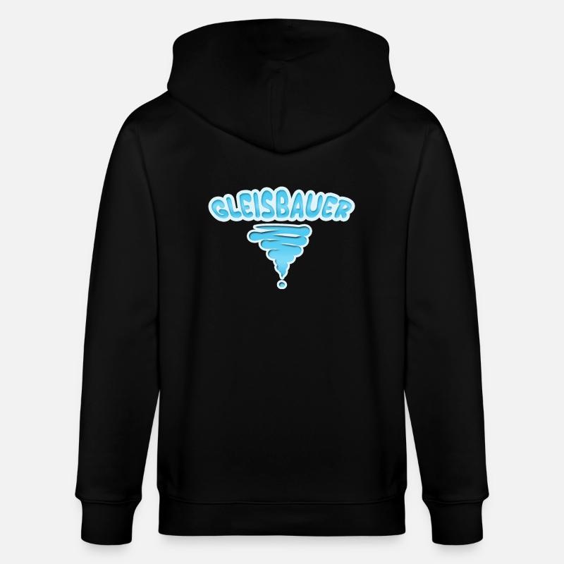 Beruf Gleisbauer - Stanley/Stella Unisex Bio-Kapuzenjacke CULTIVATOR  - Schwarz
