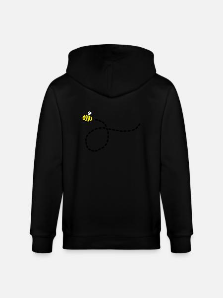 bee_01 - Veste à capuche bio CULTIVATOR Stanley/Stella Unisexe - noir