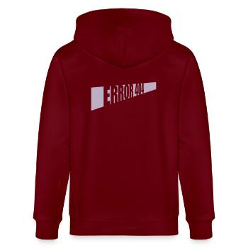 Connection Error 404 Network - Stanley/Stella CULTIVATOR  Unisex Organic Hooded Jacket - burgundy - Back - Anna (173cm)