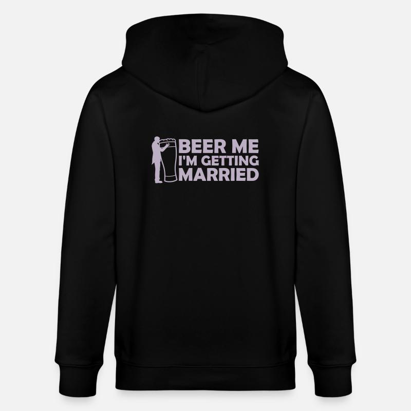 Beer Me Getting Married - Stanley/Stella Unisex Bio-Kapuzenjacke CULTIVATOR - Schwarz