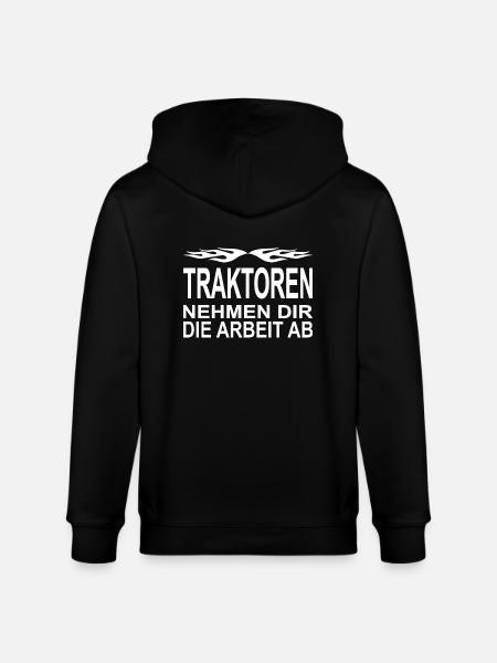 Traktor - Stanley/Stella Unisex Bio-Kapuzenjacke CULTIVATOR - Schwarz