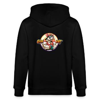 GYM RAT - Veste à capuche bio CULTIVATOR Stanley/Stella Unisexe - noir - Dos - Anna (173cm)