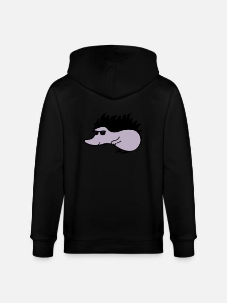 hérisson cool - Veste à capuche bio CULTIVATOR Stanley/Stella Unisexe - noir