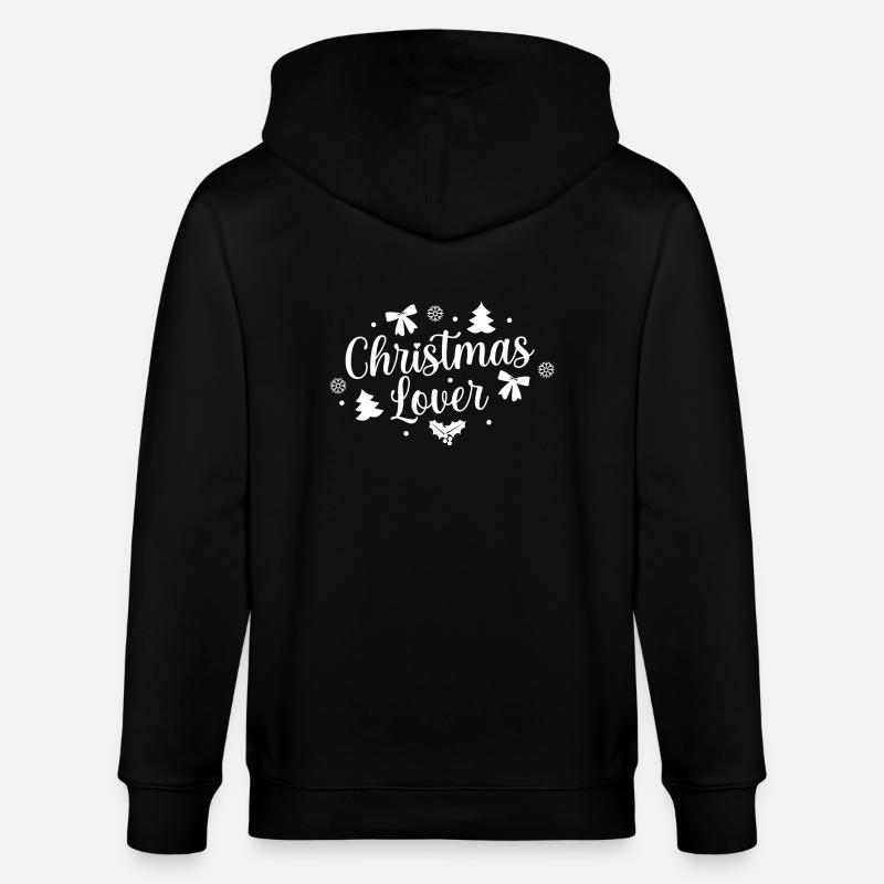 Christmas lover - Veste à capuche bio CULTIVATOR Stanley/Stella Unisexe - noir