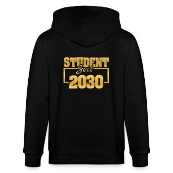 Étudiant 2030 - Veste à capuche bio CULTIVATOR Stanley/Stella Unisexe - noir - Dos - Anna (173cm)