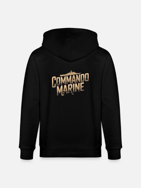 Commando Marine - Veste à capuche bio CULTIVATOR Stanley/Stella Unisexe - noir