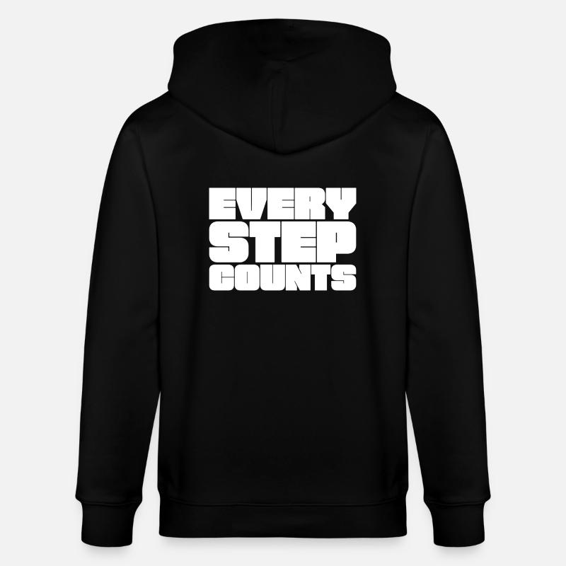 Chaque pas compte - Veste à capuche bio CULTIVATOR Stanley/Stella Unisexe - noir