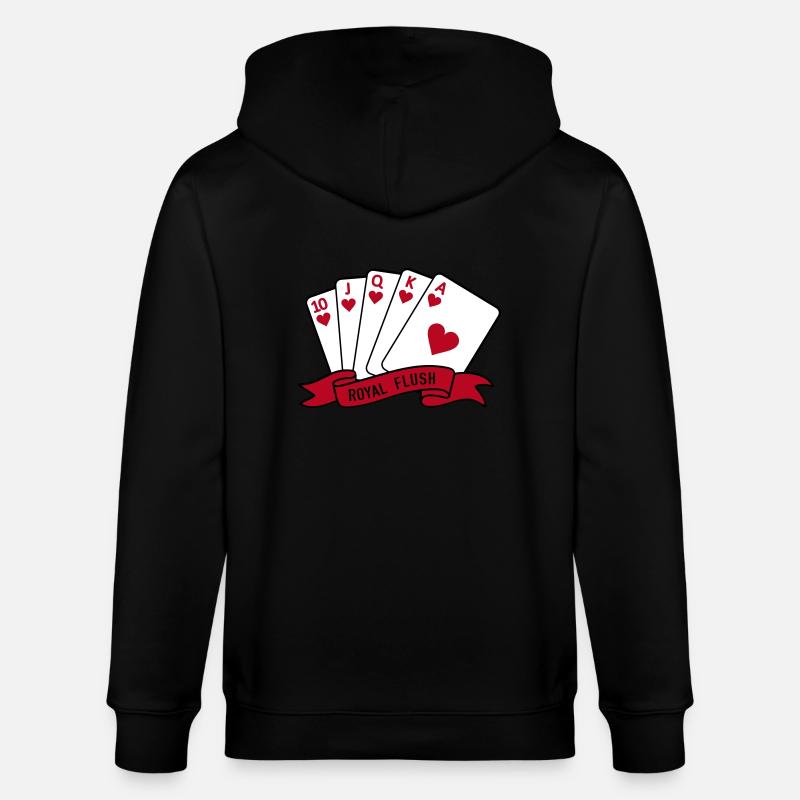 Royal Flush - Stanley/Stella Unisex Bio-Kapuzenjacke CULTIVATOR  - Schwarz