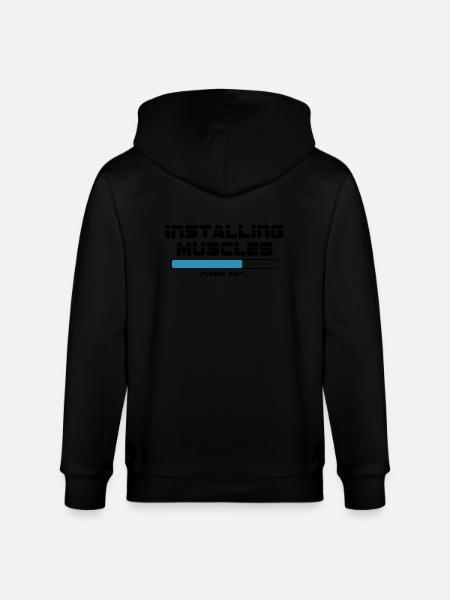 Installing Muscles - Stanley/Stella Unisex Bio-Kapuzenjacke CULTIVATOR - Schwarz