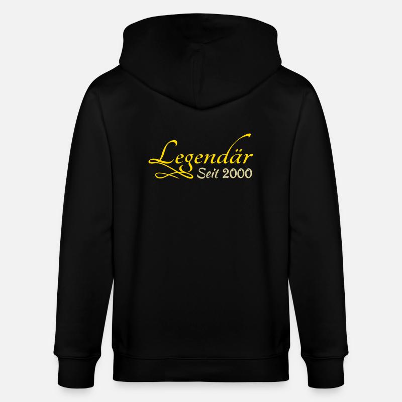 Legendär 2000 - Stanley/Stella Unisex Bio-Kapuzenjacke CULTIVATOR  - Schwarz