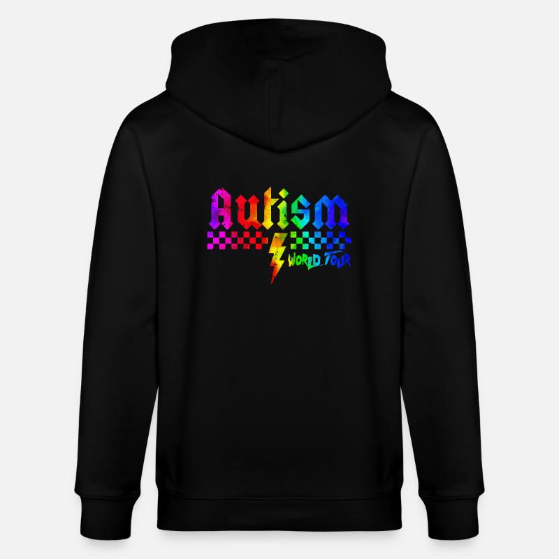 Autismus-Bewusstsein: anders, anders, besser - Stanley/Stella Unisex Bio-Kapuzenjacke CULTIVATOR  - Schwarz