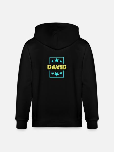 David David - Stanley/Stella CULTIVATOR Unisex Organic Hooded Jacket - black
