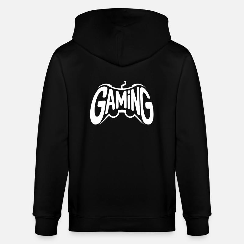 Gaming - Cooles Controller-Logo - Stanley/Stella Unisex Bio-Kapuzenjacke CULTIVATOR  - Schwarz