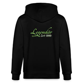 Légende 1999 - Veste à capuche bio CULTIVATOR Stanley/Stella Unisexe - noir - Dos - Anna (173cm)