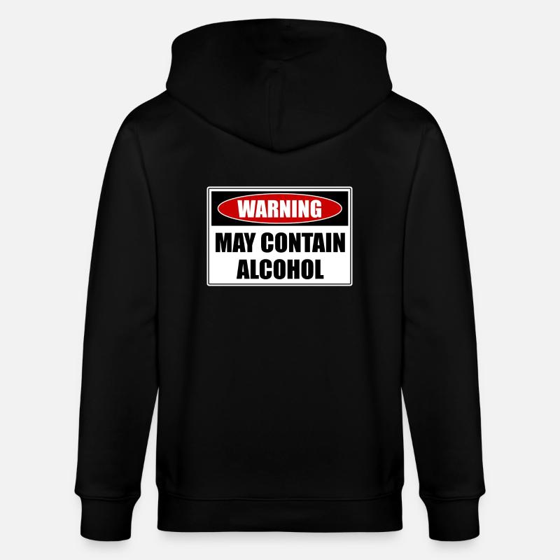 May Contain Alcohol - Stanley/Stella Unisex Bio-Kapuzenjacke CULTIVATOR  - Schwarz