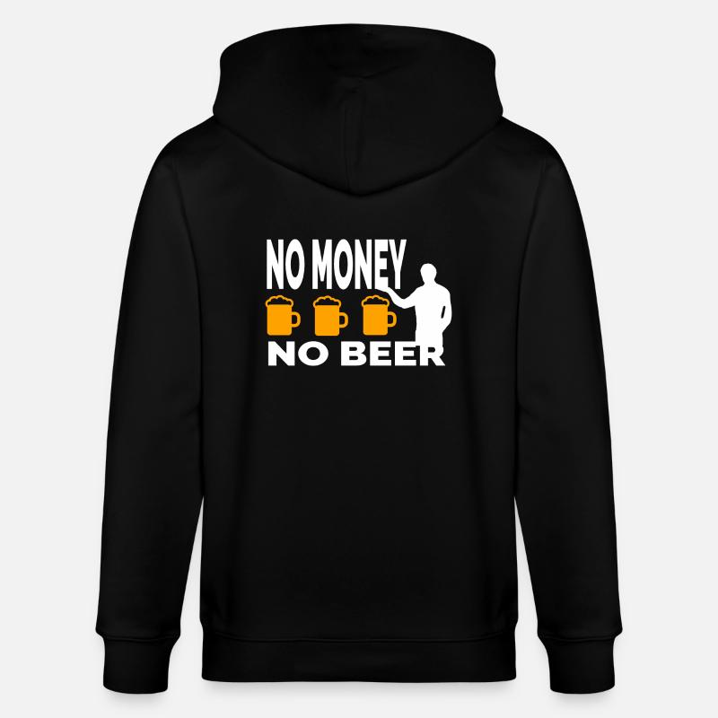 Bier - Stanley/Stella Unisex Bio-Kapuzenjacke CULTIVATOR  - Schwarz