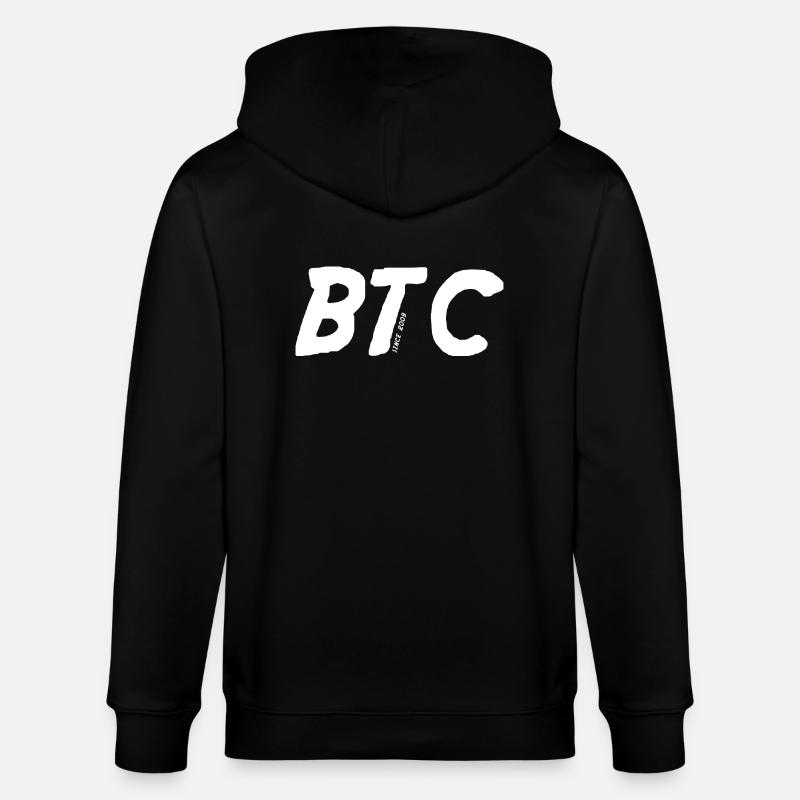 Bitcoin BTC - Stanley/Stella Unisex Bio-Kapuzenjacke CULTIVATOR  - Schwarz
