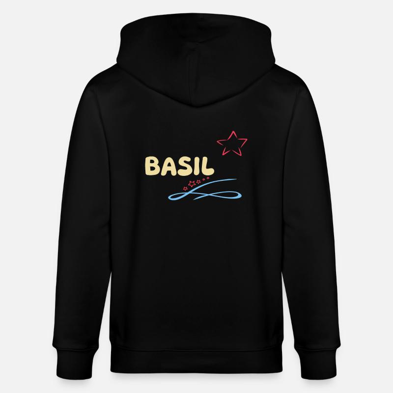 Geschenk Basil - Stanley/Stella Unisex Bio-Kapuzenjacke CULTIVATOR  - Schwarz