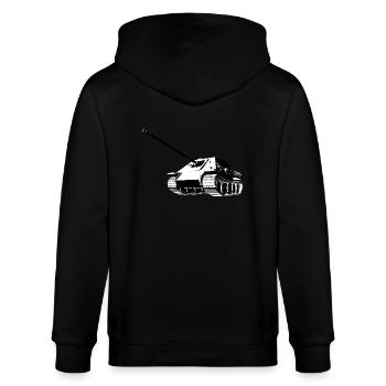 Jagdpanzer - Stanley/Stella Unisex Bio-Kapuzenjacke CULTIVATOR  - Schwarz - Hinten - Anna (173cm)