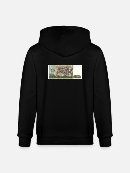 200 Marks of the GDR - Stanley/Stella CULTIVATOR  Unisex Organic Hooded Jacket - black