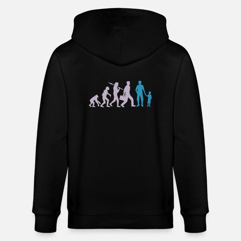 Jeune Papa Evolution Enfant - Veste à capuche bio CULTIVATOR Stanley/Stella Unisexe - noir