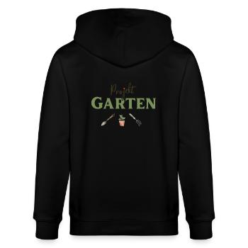 Projekt Garten Gärtnerin, Gärtner - Stanley/Stella Unisex Bio-Kapuzenjacke CULTIVATOR  - Schwarz - Hinten - Anna (173cm)