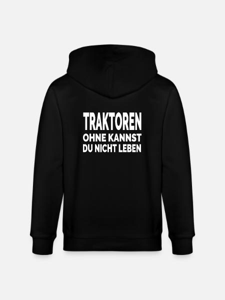 Traktor - Stanley/Stella Unisex Bio-Kapuzenjacke CULTIVATOR  - Schwarz