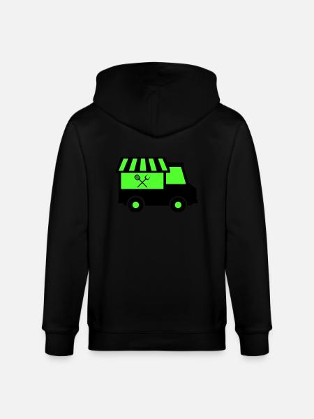 Food Truck - Stanley/Stella CULTIVATOR Unisex Organic Hooded Jacket - black
