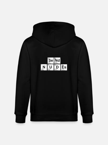 nerdy send nudes - Stanley/Stella CULTIVATOR Unisex Organic Hooded Jacket - black