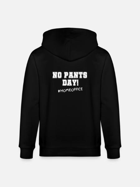 No Pants Day! #Homeoffice - Stanley/Stella CULTIVATOR Unisex Organic Hooded Jacket - black