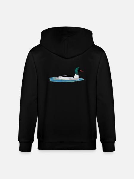 Gänsesäger - Stanley/Stella Unisex Bio-Kapuzenjacke CULTIVATOR - Schwarz