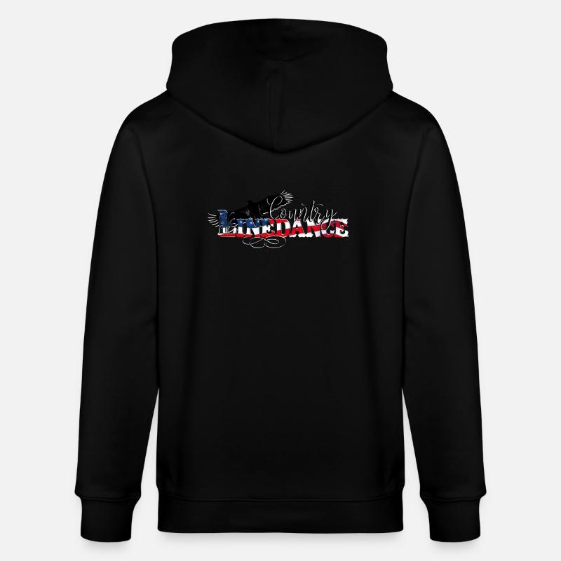 kl_linedance68d - Stanley/Stella Unisex Bio-Kapuzenjacke CULTIVATOR - Schwarz