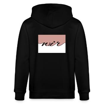 Wir Familie Freunde Paar eine Liebe - Stanley/Stella Unisex Bio-Kapuzenjacke CULTIVATOR  - Schwarz - Hinten - Anna (173cm)