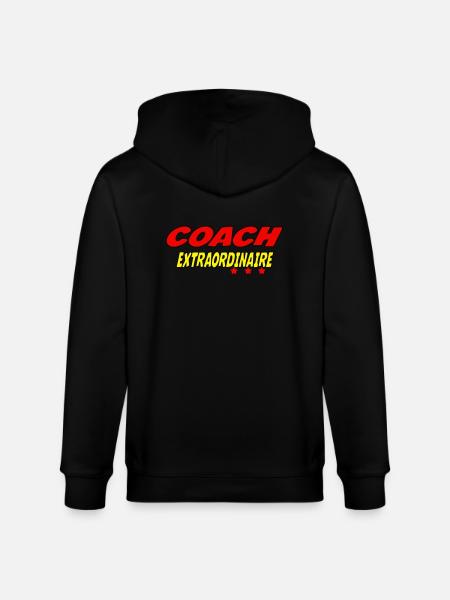 COACH EXTRAORDINAIRE - Veste à capuche bio CULTIVATOR Stanley/Stella Unisexe - noir