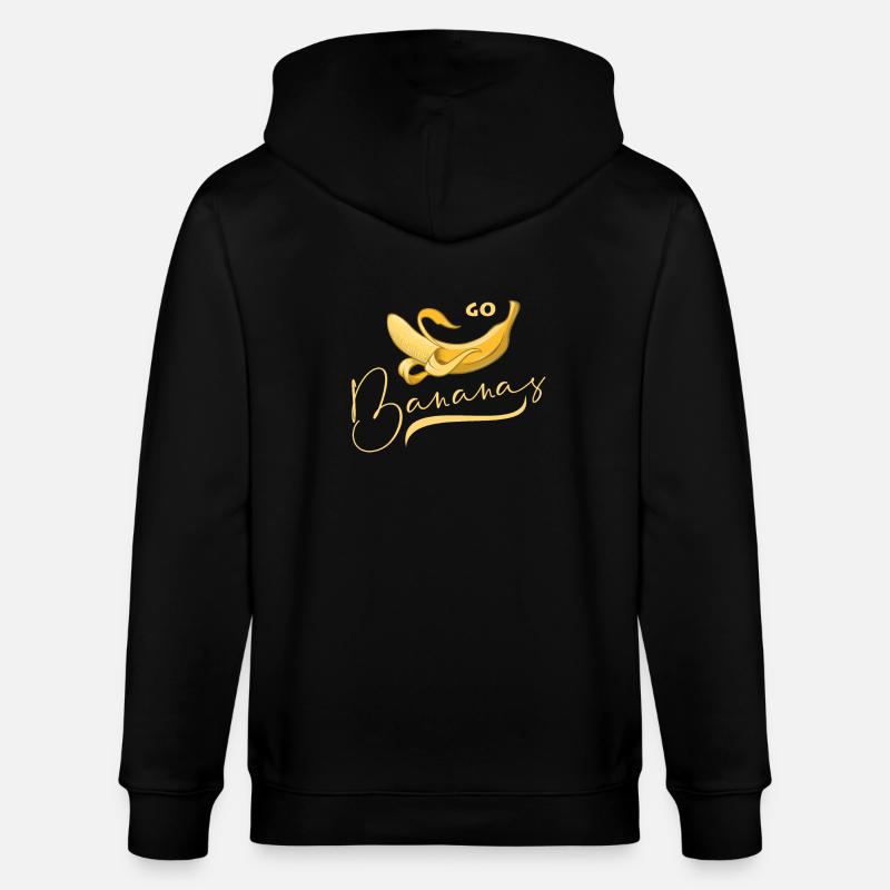 Drôle de dicton - Go Bananas - Veste à capuche bio CULTIVATOR Stanley/Stella Unisexe - noir