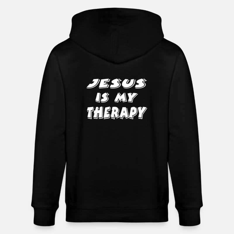 Jesus - Stanley/Stella Unisex Bio-Kapuzenjacke CULTIVATOR  - Schwarz
