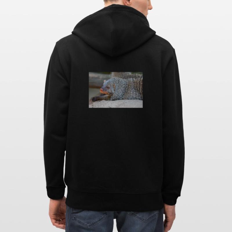 Gebänderte Manguste oder Zebramanguste Zebramanguste Stanley/Stella Unisex Bio-Kapuzenjacke CULTIVATOR 
