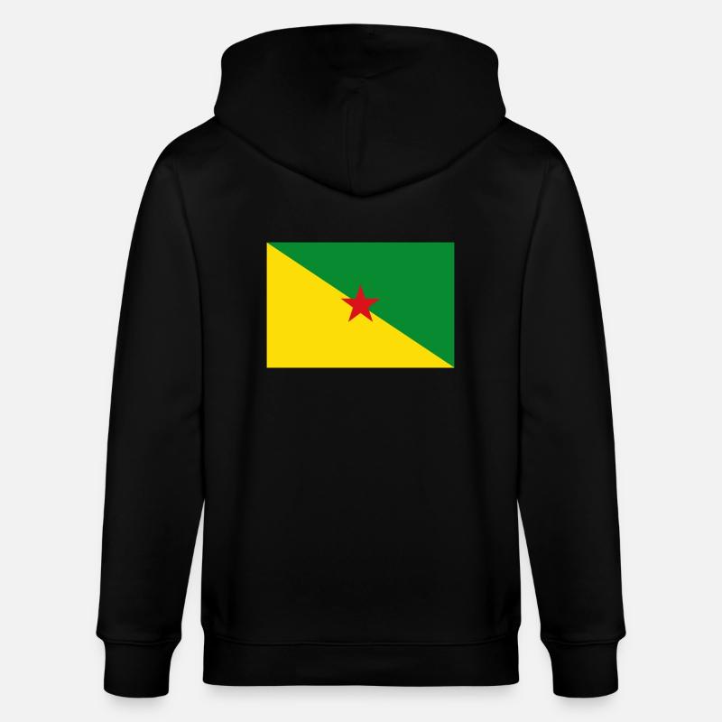 Guyane française - Veste à capuche bio CULTIVATOR Stanley/Stella Unisexe - noir