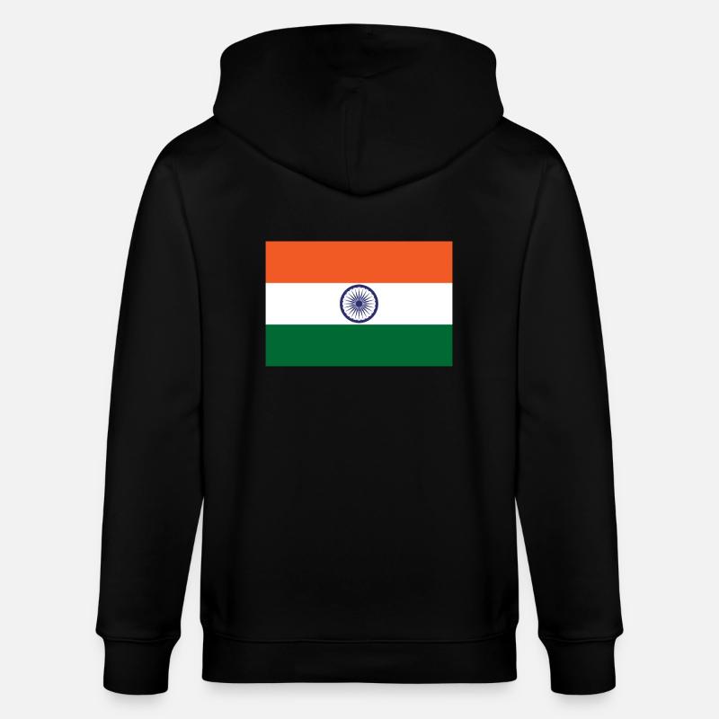 Indien - Stanley/Stella Unisex Bio-Kapuzenjacke CULTIVATOR  - Schwarz