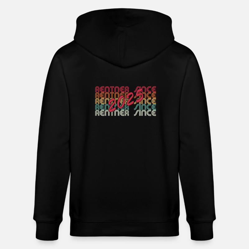 Rentner seit 2025 - Stanley/Stella Unisex Bio-Kapuzenjacke CULTIVATOR  - Schwarz