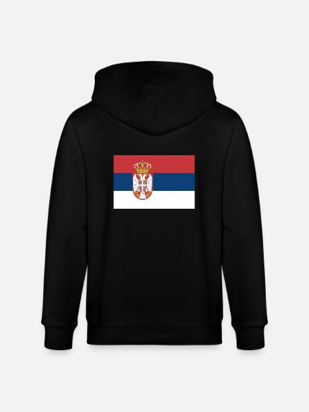 Serbien - Stanley/Stella Unisex Bio-Kapuzenjacke CULTIVATOR  - Schwarz