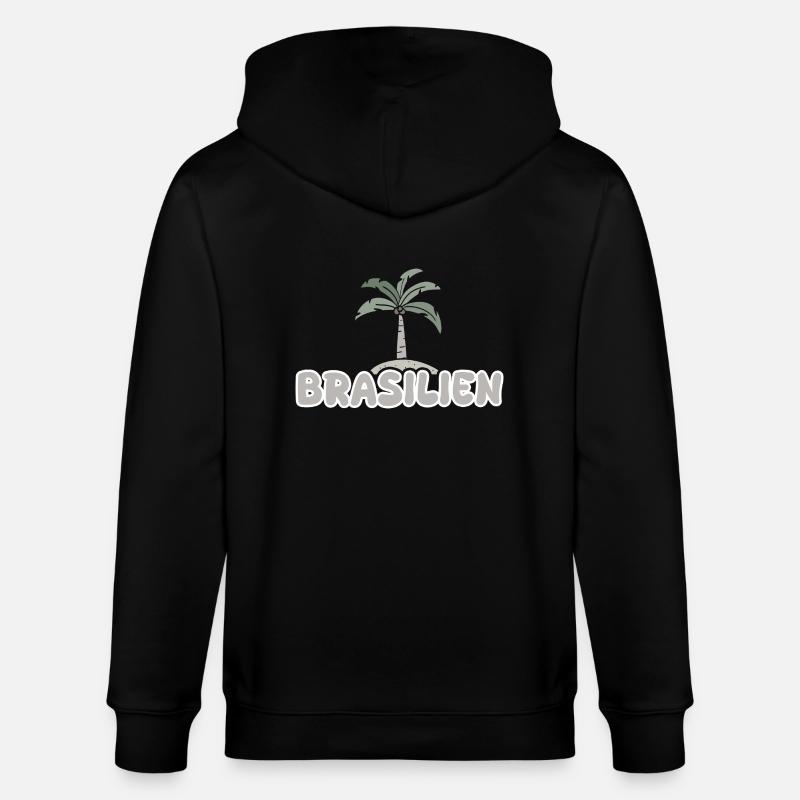 Brésil Brésil - Veste à capuche bio CULTIVATOR Stanley/Stella Unisexe - noir