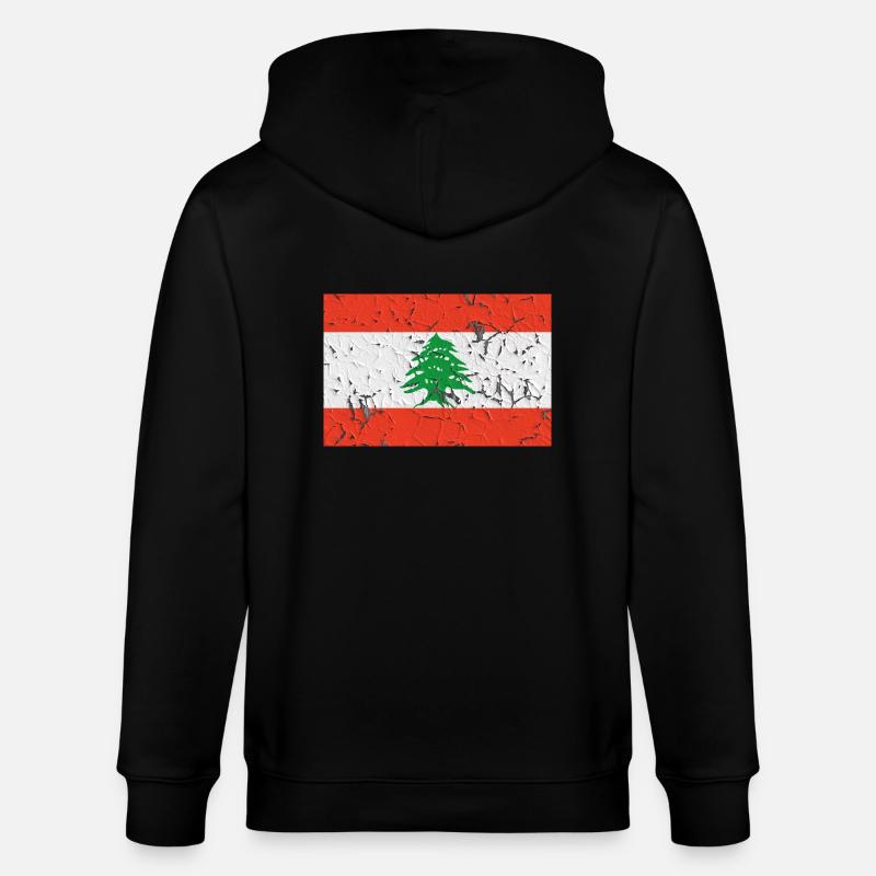 Liban Liban - Veste à capuche bio CULTIVATOR Stanley/Stella Unisexe - noir